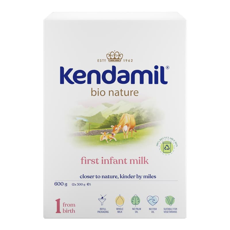 Kendamil BIO NATURE BOX 1 tehéntej alapú anyatej-helyettesítő tápszer újszülött kortól