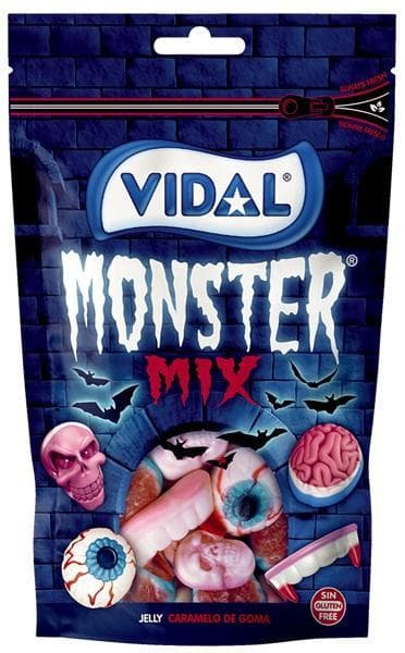 Vidal Monster Mix gyümölcsös ízű gumicukor