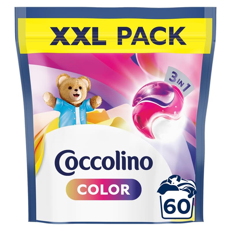 Coccolino Color 3in1 Washing Capsules 60 Washes