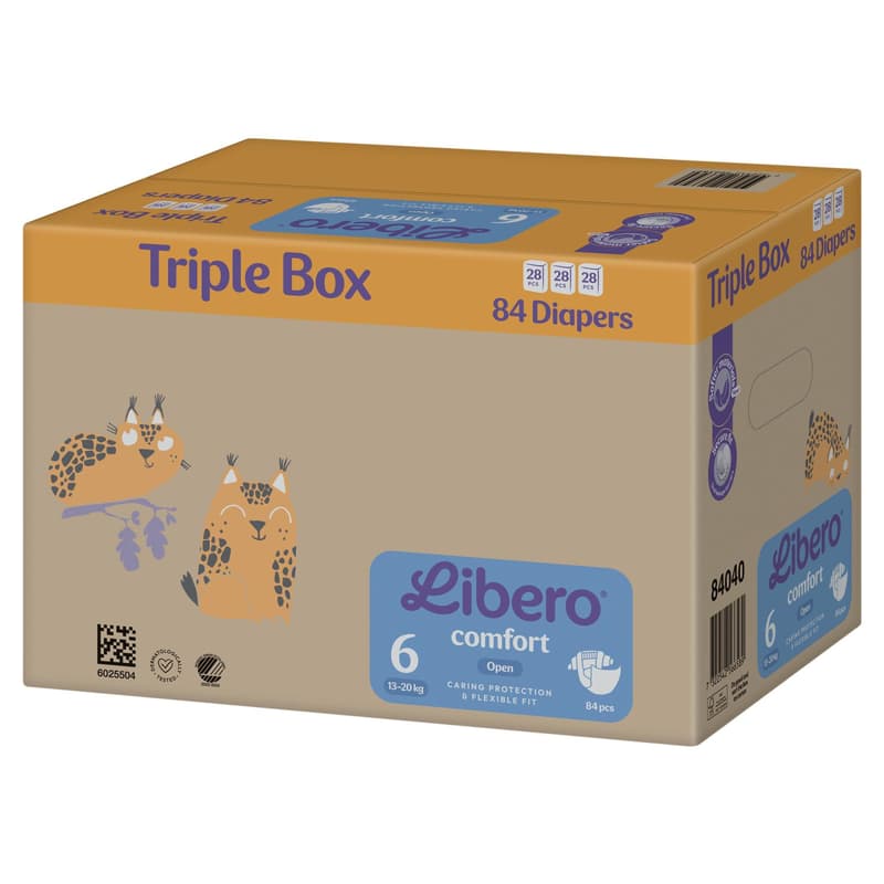 Libero Comfort 6 TRIPLE BOX open diaper 13-20 kg (size 6)