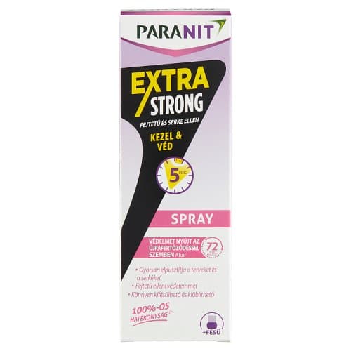 Paranit Extra Strong fejtetűírtó spray 100ml