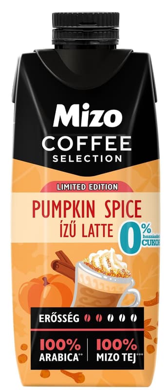 Mizo Coffee Selection Pumpkin Spice Flavored Latte Limited Edition