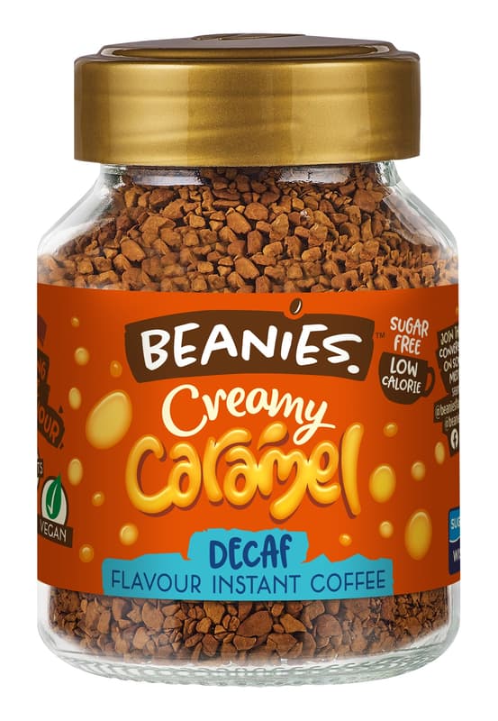 Beanies Krémes Karamell, ízesített instant koffeinmentes kávé