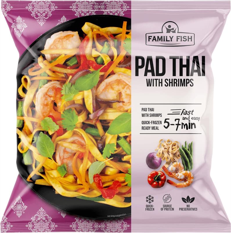 Pad thai with shrimps 500 g