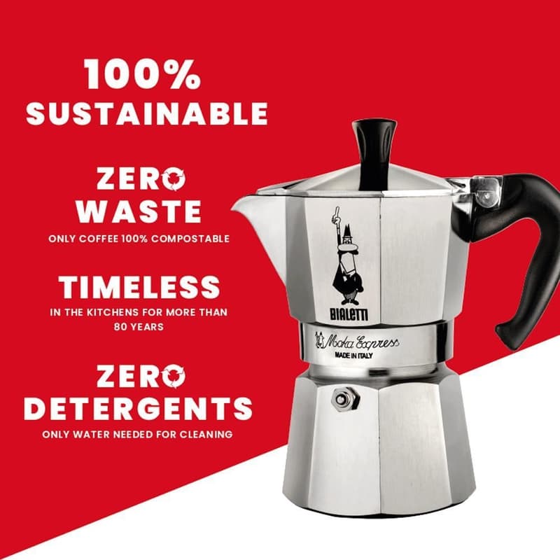 Bialetti Moka Express coffee maker - 2 cups