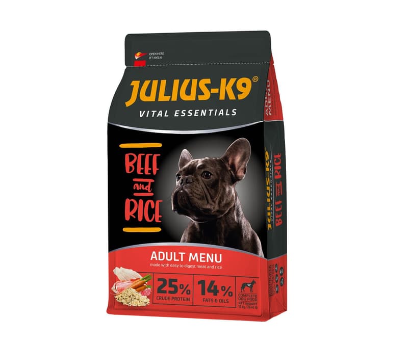 Julius-K9 HighPremium Adult Vital Essentials száraztáp felnőtt kutyáknak, marha-rizs