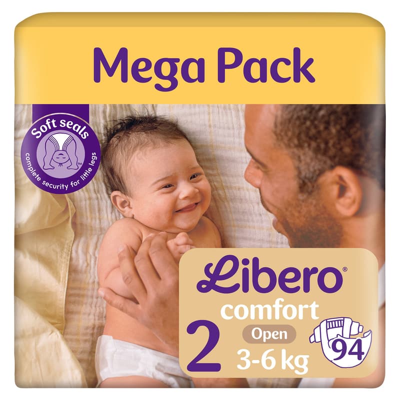 Libero Comfort 2 MEGA PACK open diaper 3-6 kg (size 2)