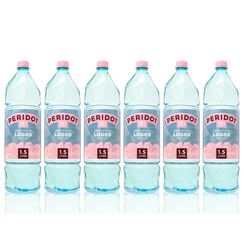 PERIDOT Naturally alkaline, ice age mineral water multipack (6 x 1,5 liter)