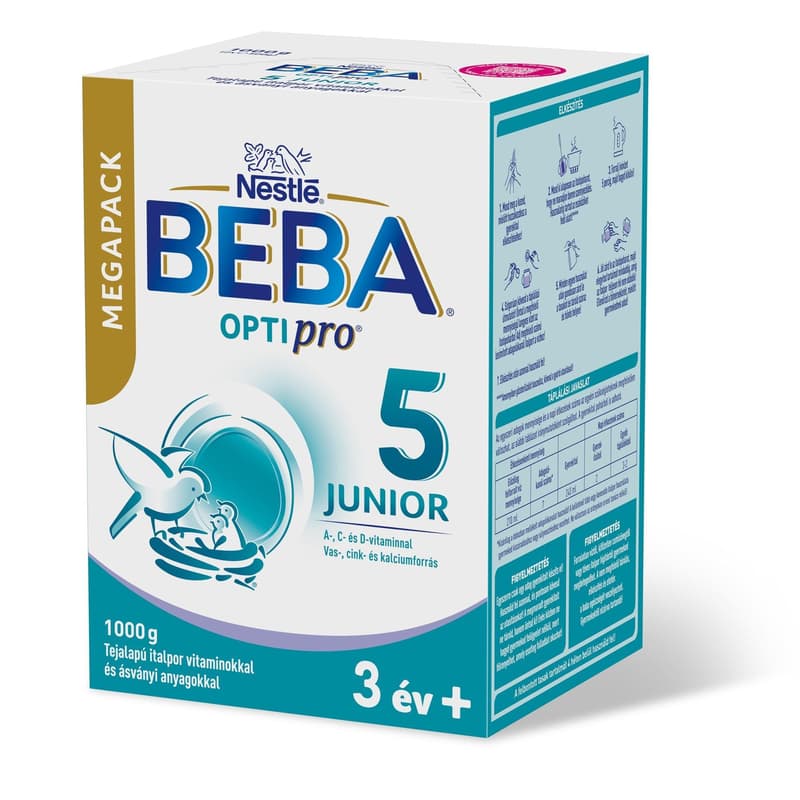 BEBA Optipro 5 Junior milk-based powder with vitamins and minerals