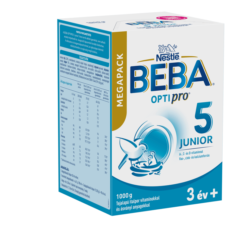 BEBA Optipro 5 Junior milk-based powder with vitamins and minerals