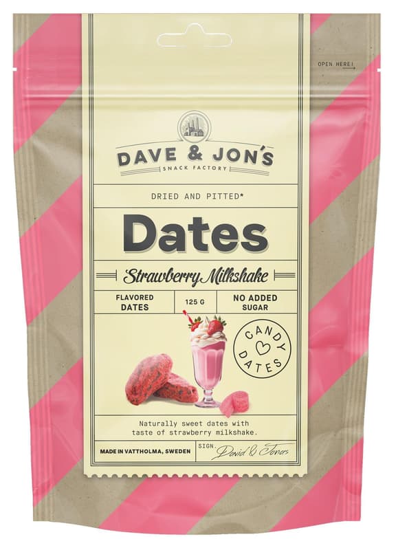 Dave & Jon's Dates Strawberry Milkshake
