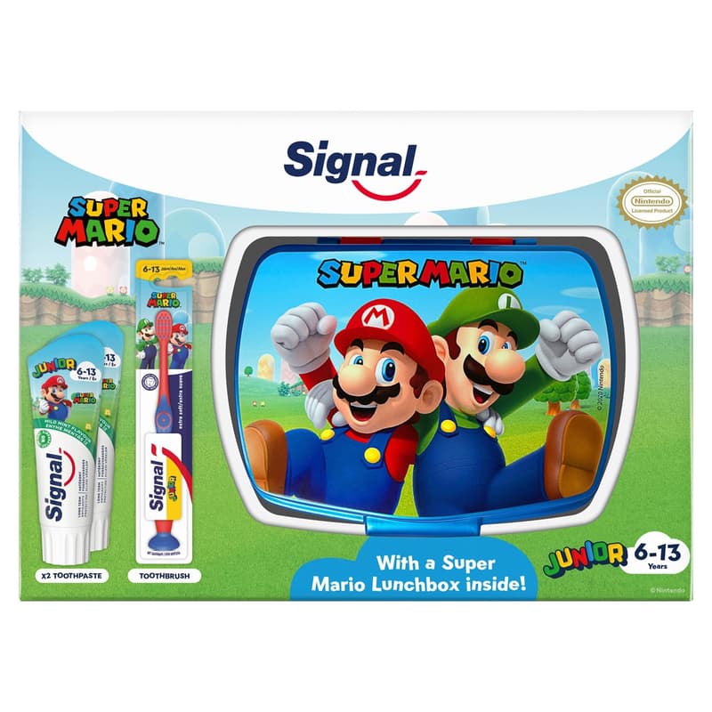 Signal Kids Super Mario gift set with lunchbox