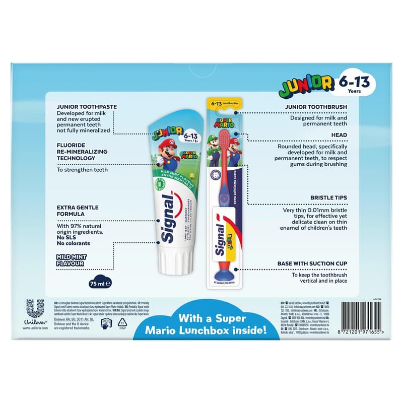 Signal Kids Super Mario gift set with lunchbox