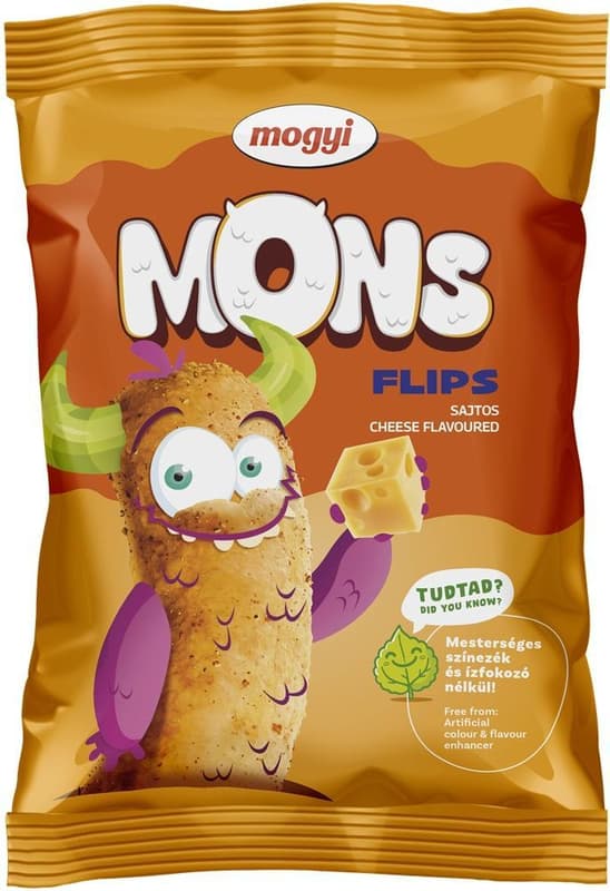 Mogyi Mons Flips cheese flavoured 90g