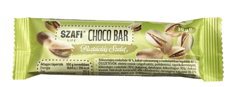 Szafi Life Choco Bar Pistachio Gluten-Free Bar