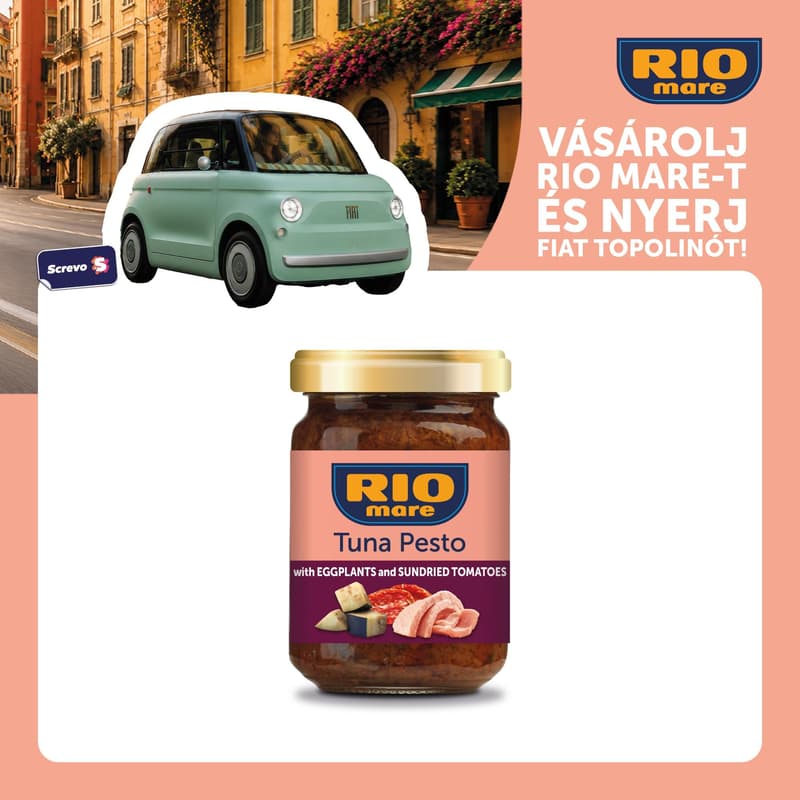 Rio Mare Tonhalas pesto padlizsánnal és paradicsommal