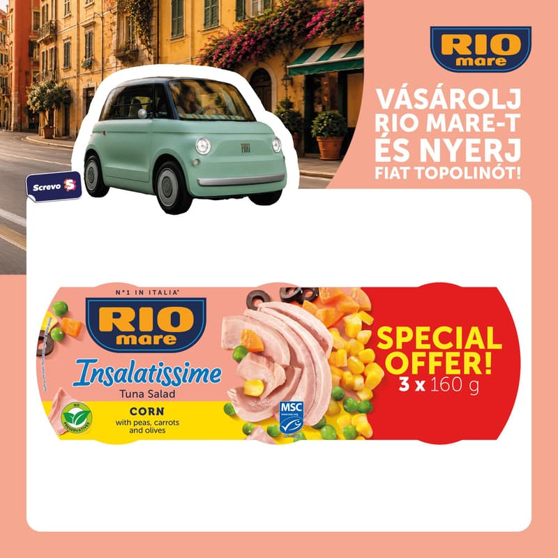 Rio Mare Insalatissime tonhalsaláta corn 160g*3