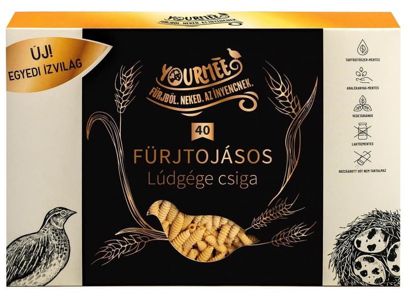 Quail egg pasta