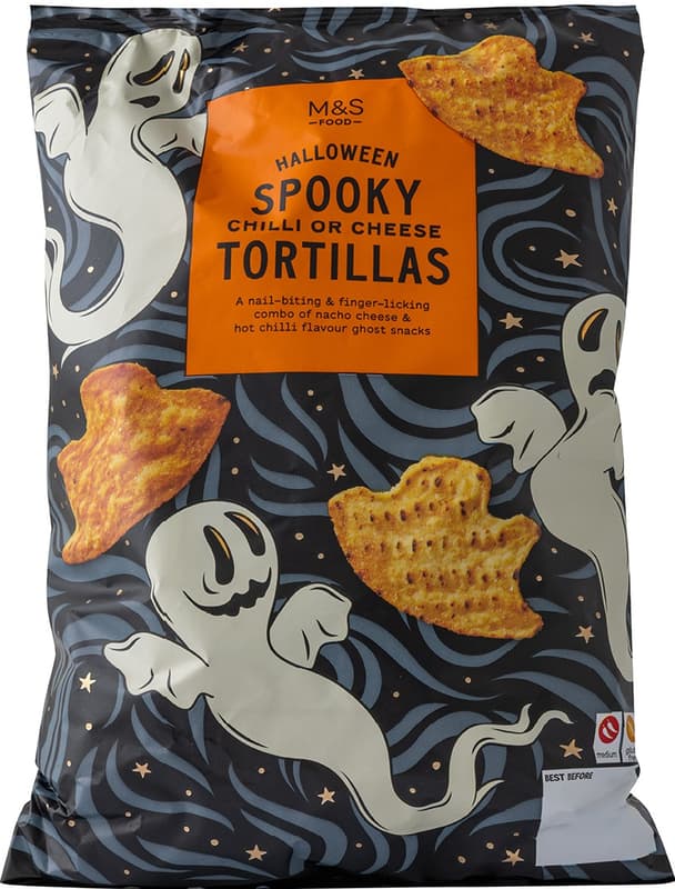 Marks & Spencer borzongatóan szellemes tortilla chips