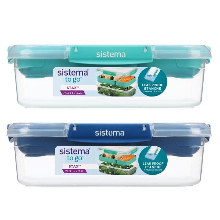 TO GO STAX food storage container with separate compartments