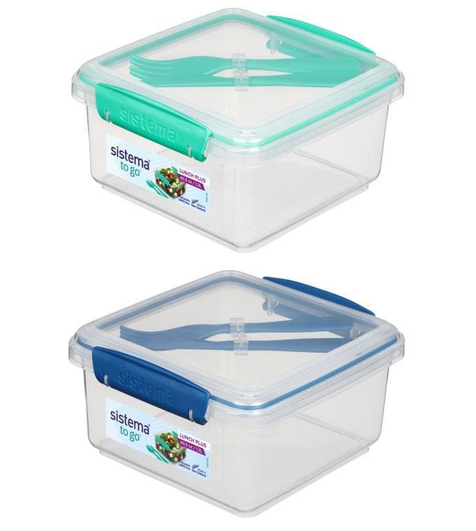 Sistema TO GO Food Storage Box with Cutlery