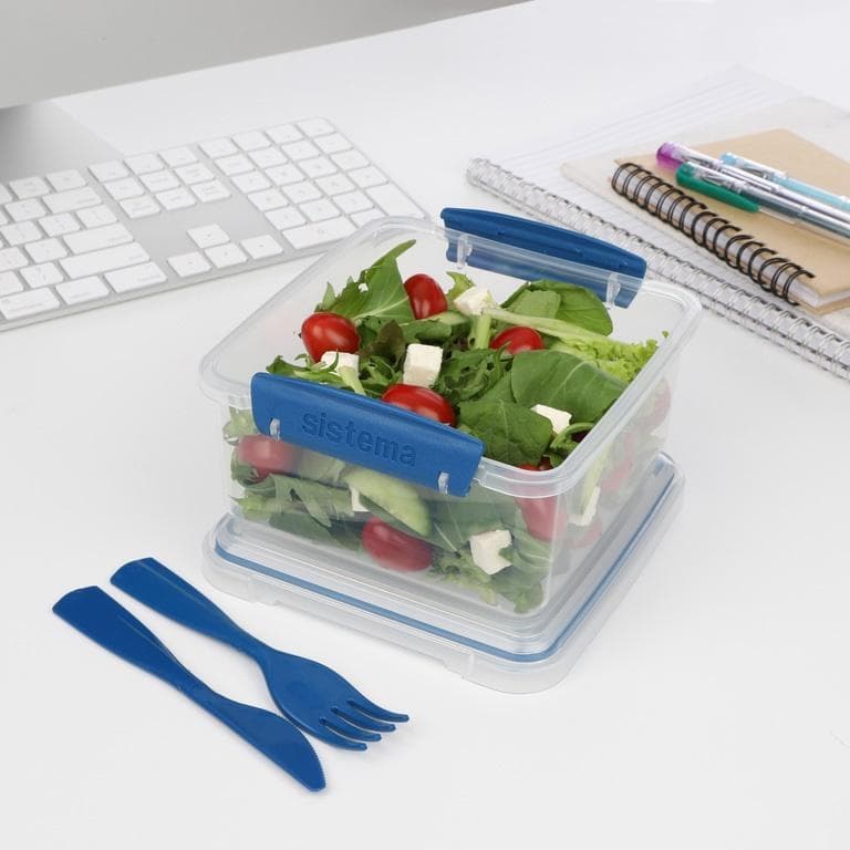 Sistema TO GO Food Storage Box with Cutlery