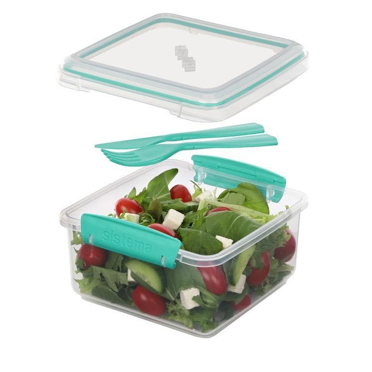 Sistema TO GO Food Storage Box with Cutlery