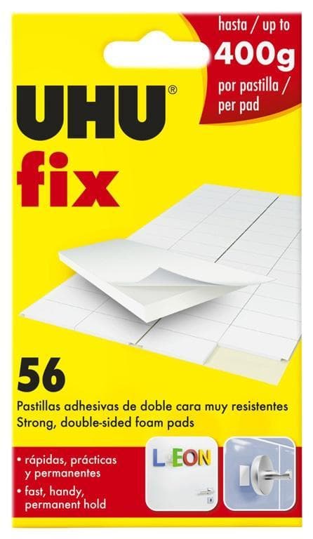 UHU FIX, white 56 pcs