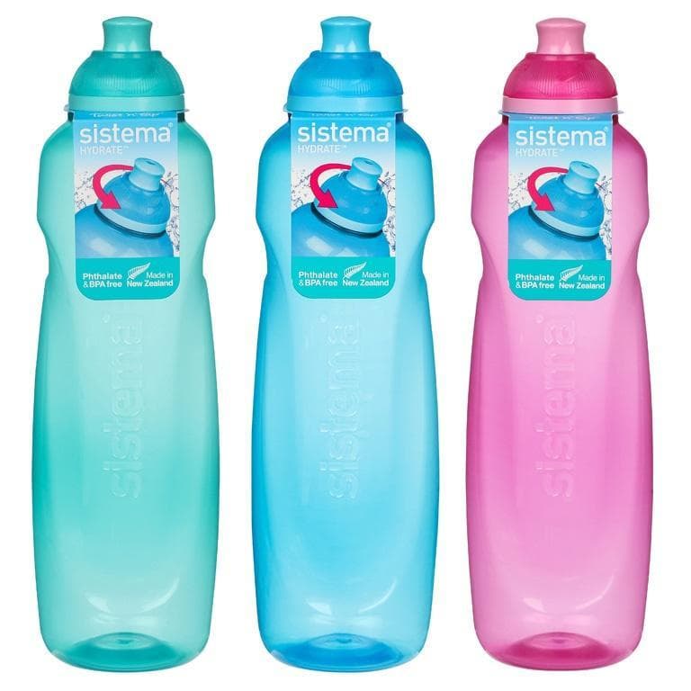 Hydrate Helix Squeeze Twist n Sip Bottle 600 ml