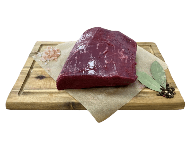Red deer thigh steak