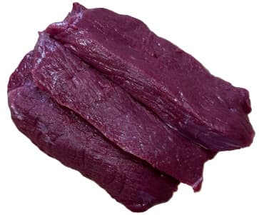 Red deer thigh steak