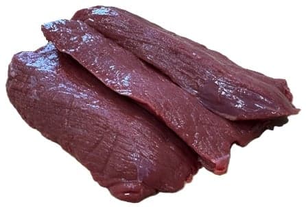 Red deer thigh steak