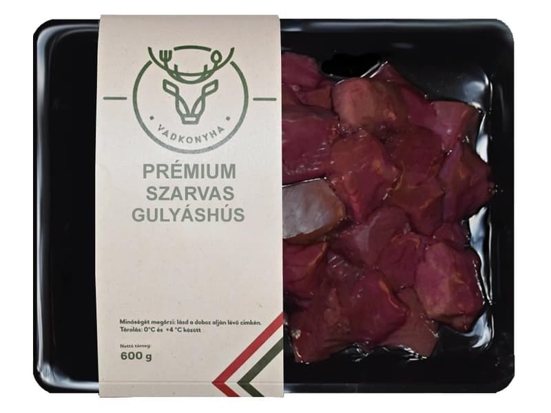 Red deer goulash meat