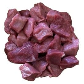 Wild boar goulash meat