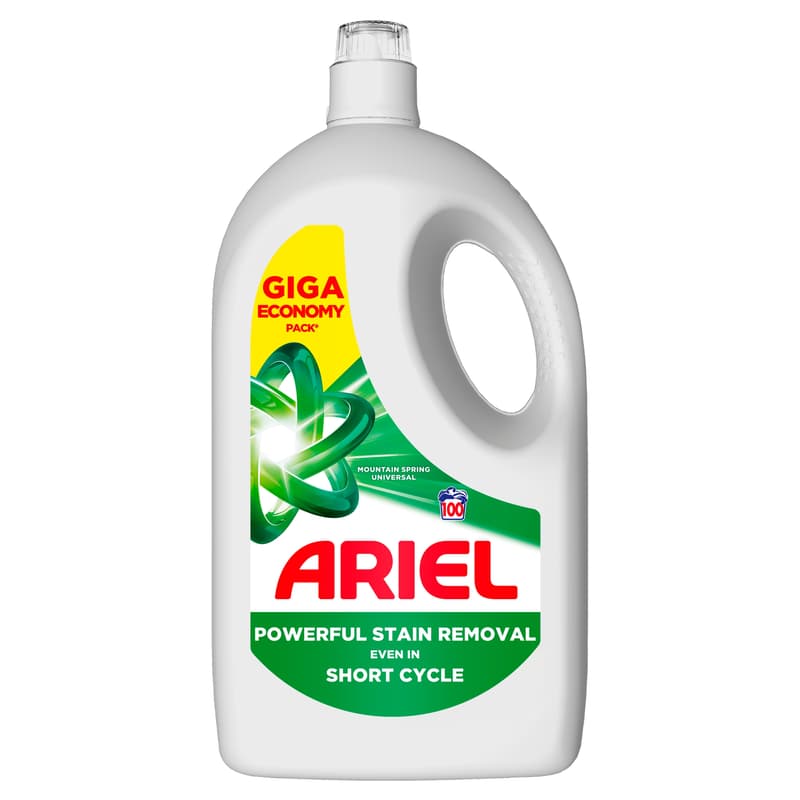 Ariel Folyékony Mosószer Mountain Spring 100 mosáshoz, 4.5 l