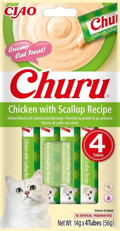 Churu 4P Chicken with Scallop Recipe