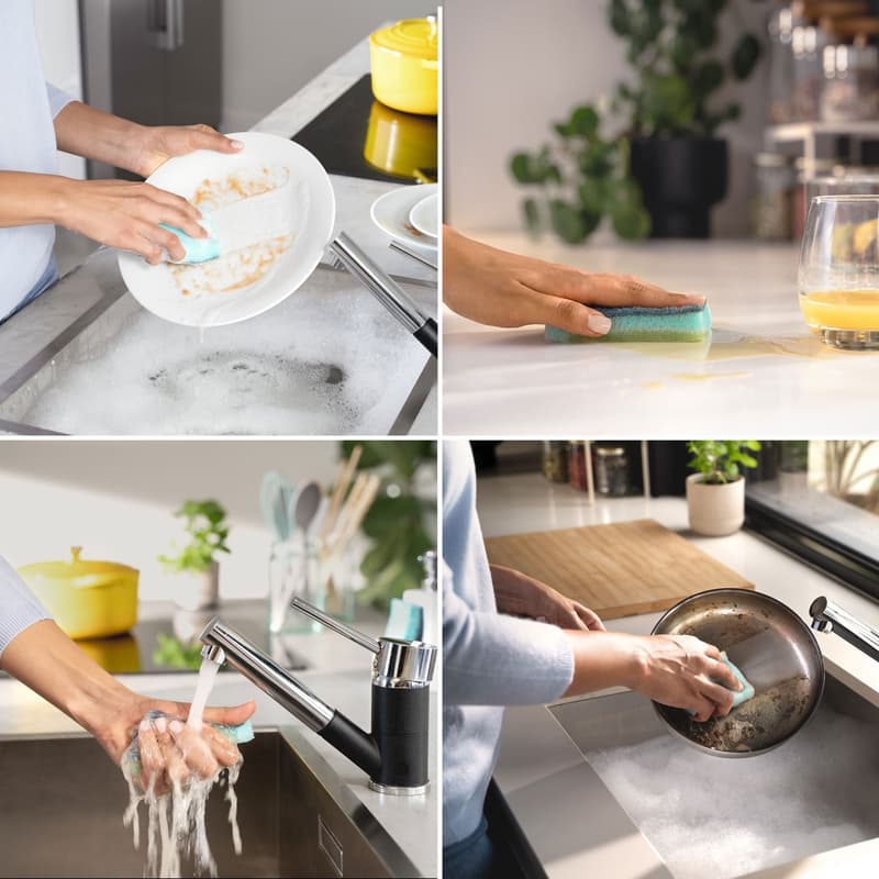 Vileda Pro Clean midfoam scourer 2+1x
