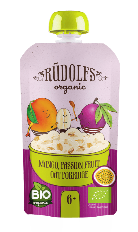 Rudolfs-Bio mango-passion fruit porridge 6 months/110 g