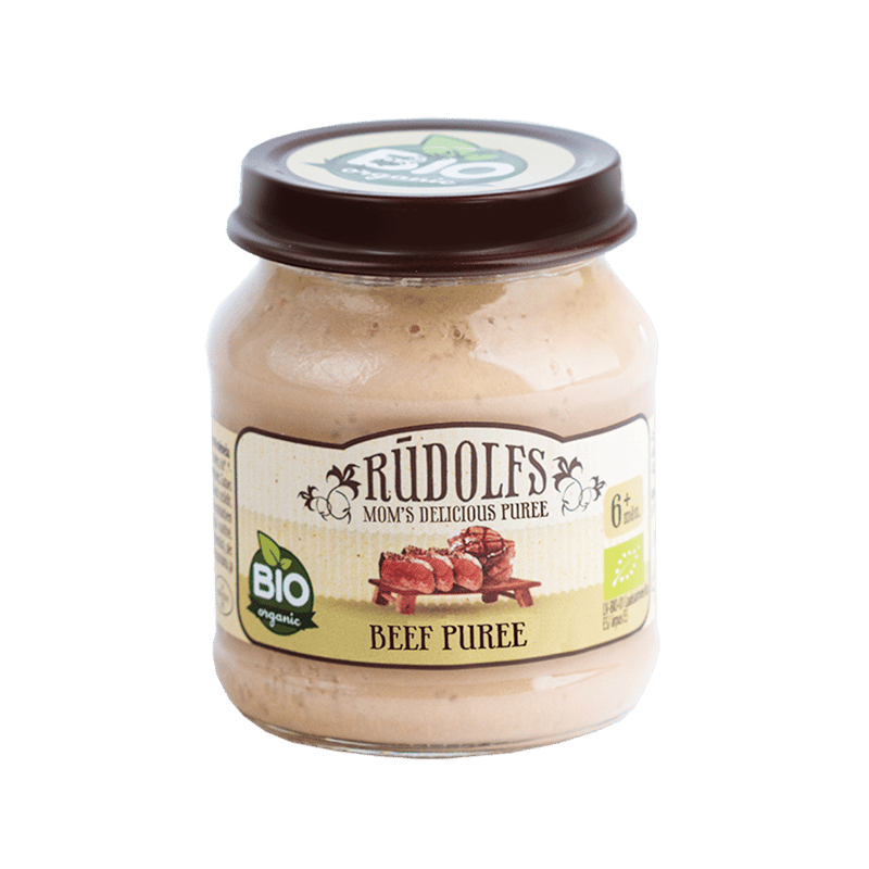 Rudolfs-Bio beef puree 6 months/120 g