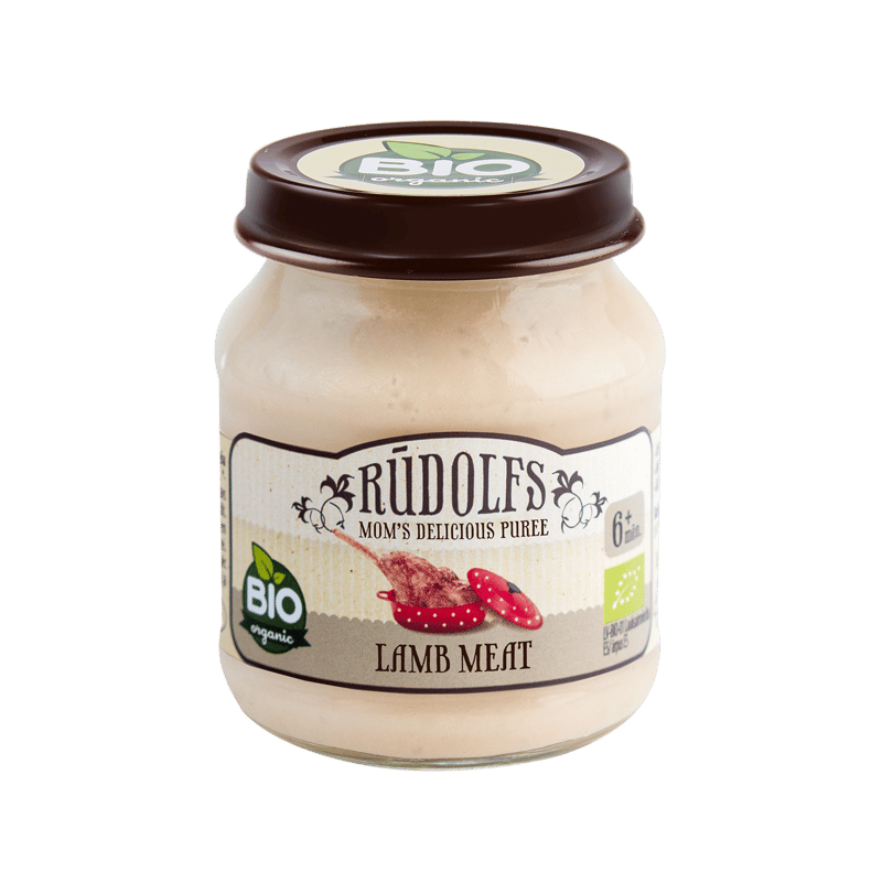Rudolfs-Bio lamb puree 6 months/120 g