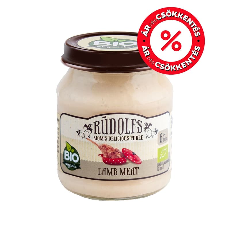 Rudolfs-Bio lamb puree 6 months/120 g