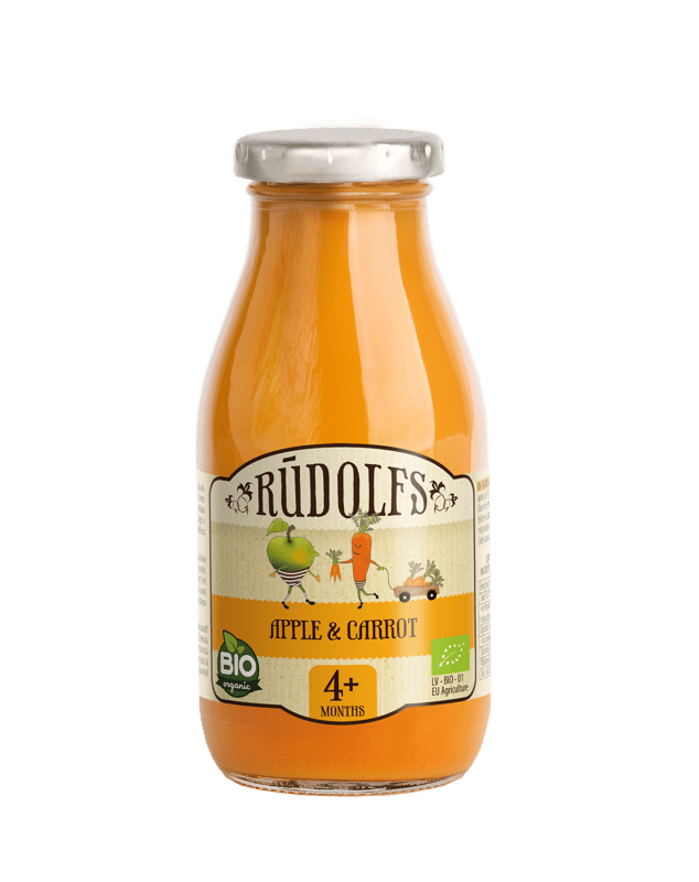 Rudolfs-Bio apple-carrot fruit drink 4 months/260 ml