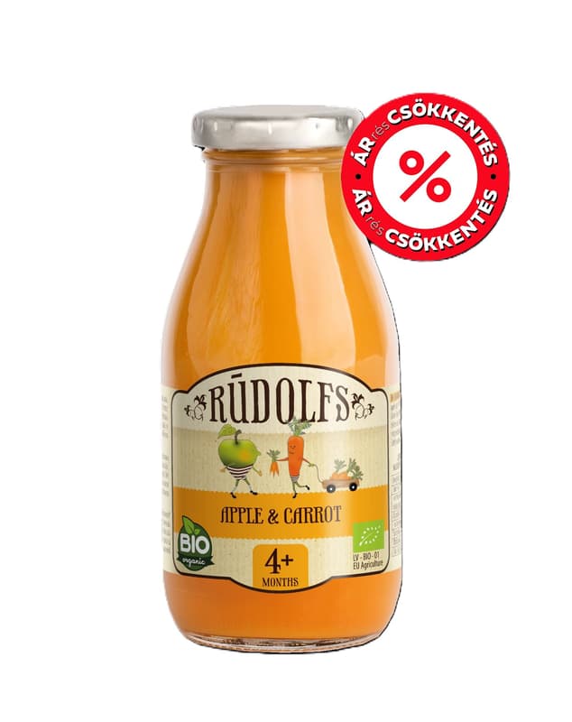 Rudolfs-Bio apple-carrot fruit drink 4 months/260 ml