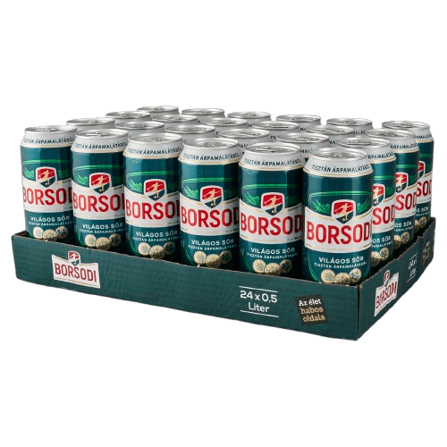 Borsodi beer can 0. 5l