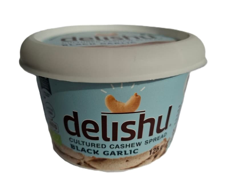 Delishu Fermented Cashew-based Sandwich Cream with Black Garlic