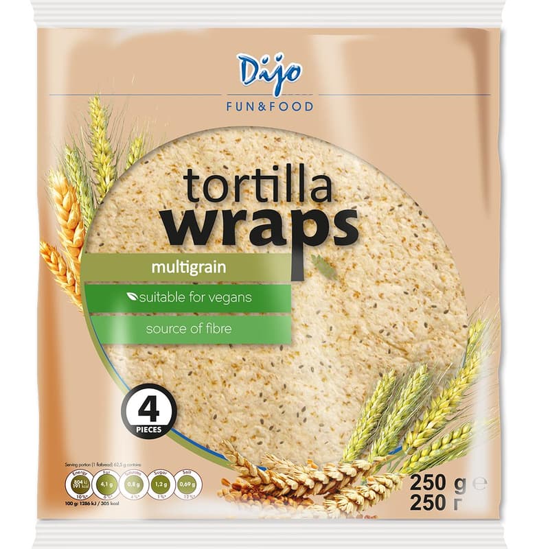 Dijo Multigrain Tortilla 4 pcs