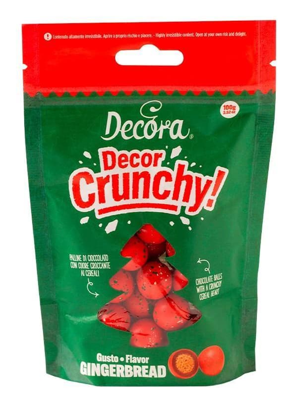 Decora Mézeskalács ízű, roppanós díszitő golyók, ezüstös
