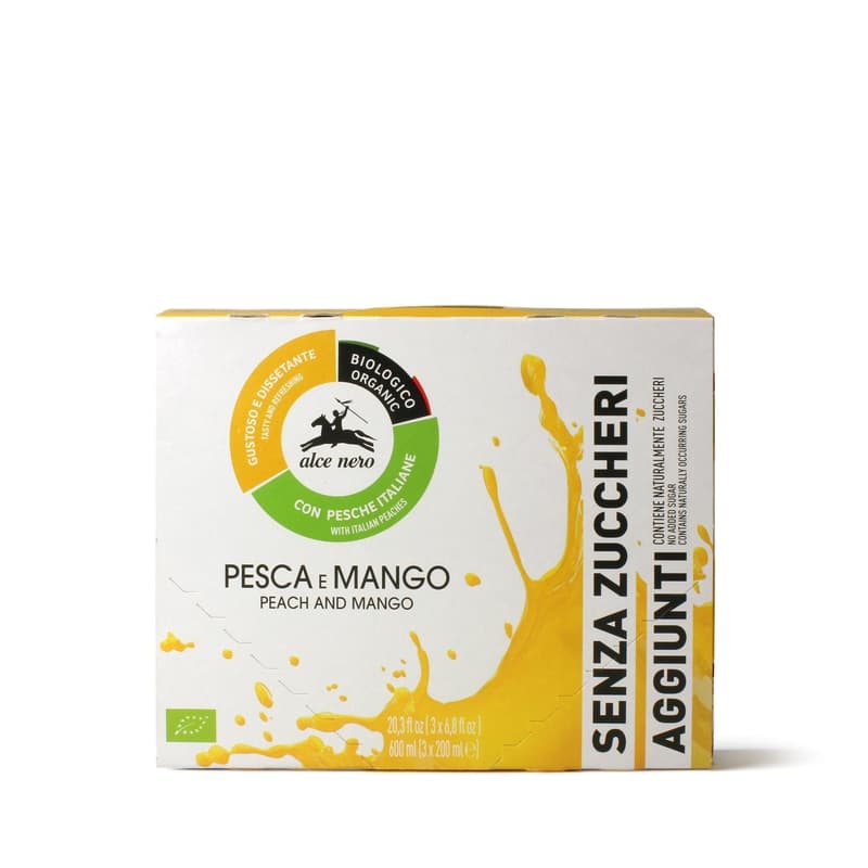 Alce Nero Organic peach and mango juice