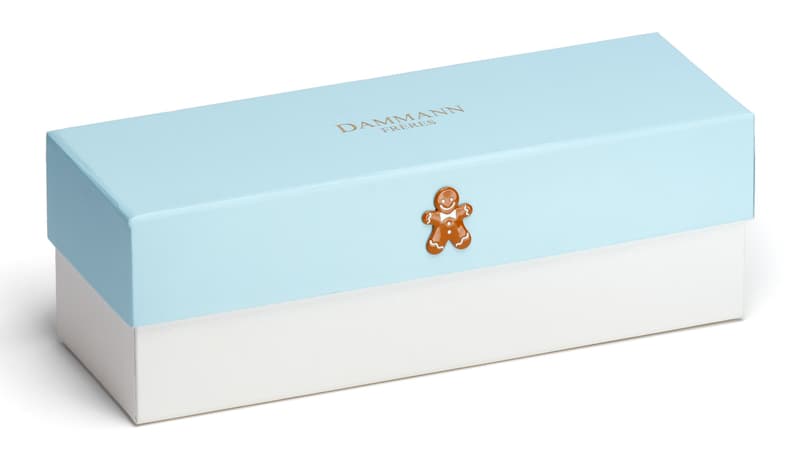 Dammann "Noël givré" gift box with gingerbread tea infuser (Christmas in Paris and Christmas rooibos + 1 pc tea strainer)