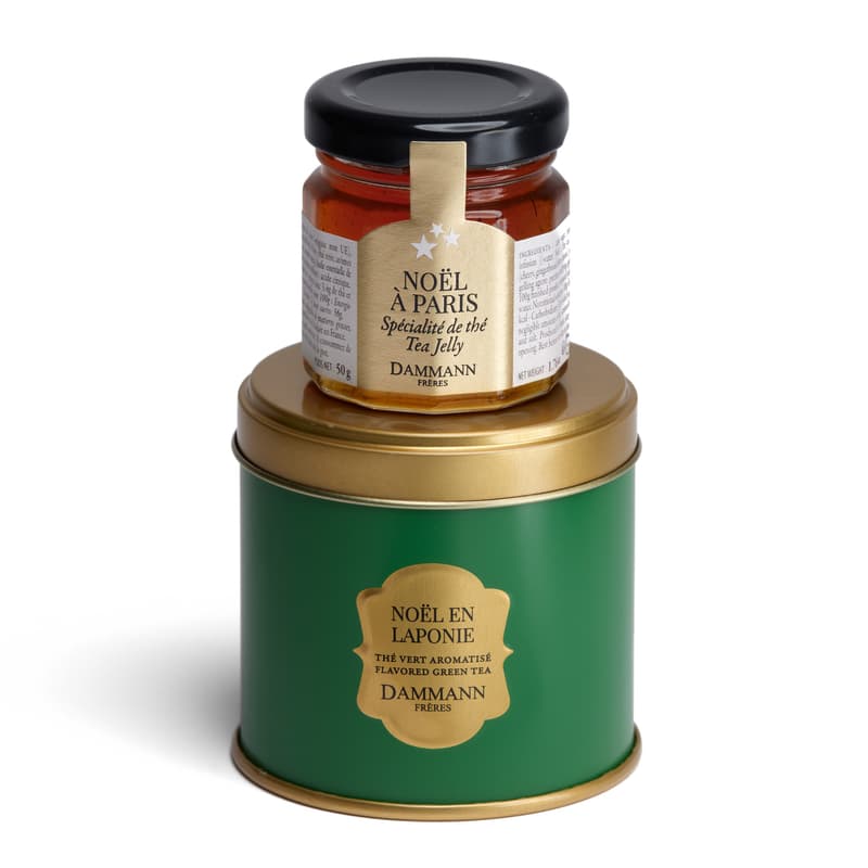 Dammann "Laponie enchantee" loose tea and tea jelly gift box